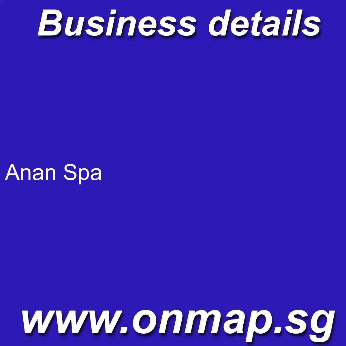 Anan Spa Details Locations Reviews